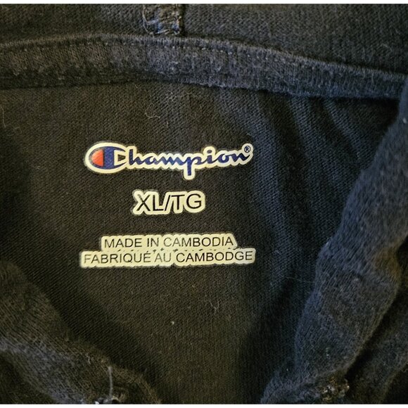 Champion!! Mens Mid-Weight Hooded Jersey T-shirt Kangaroo Pocket! - Picture 2 of 7